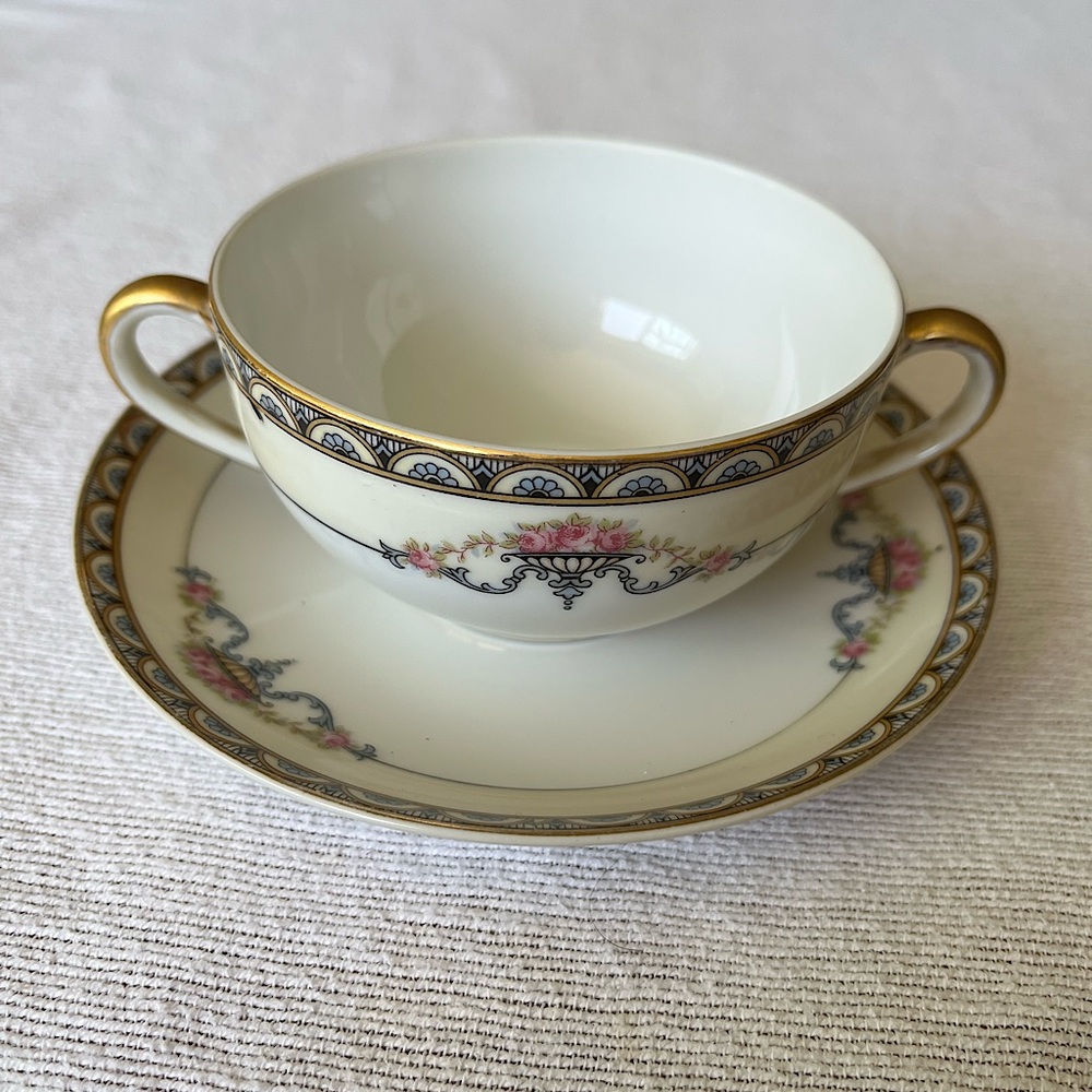 Noritake Minerva cup and saucer 1921